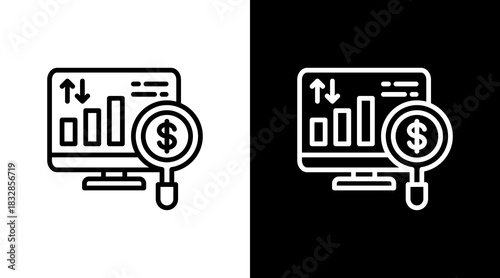 Expense Tracker  White Icon Set Design
