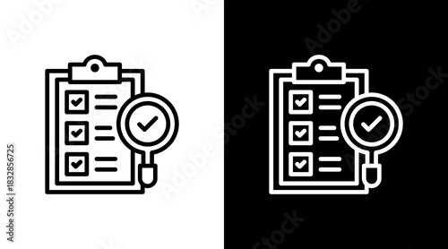 Audit Checklist  White Icon Set Design