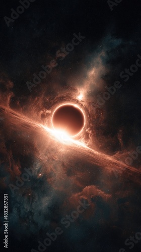 Black hole amid stellar formations