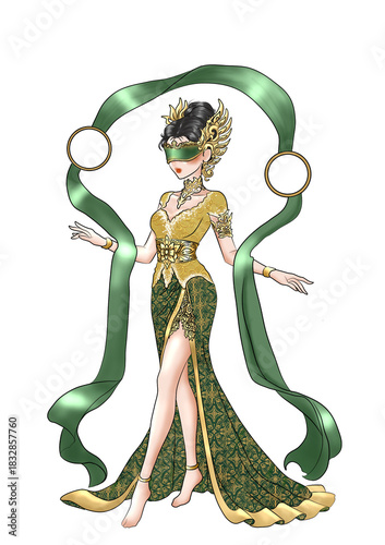 Fairy in Indonesian costum