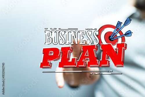 Business plan illustration ...