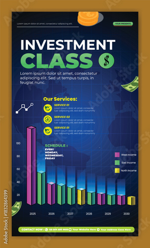 Investment class 9 financial growth and market analysis chart