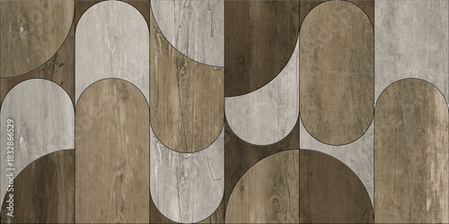 Fototapeta Naklejka Na Ścianę i Meble -  Geometric Natural Texture Decor