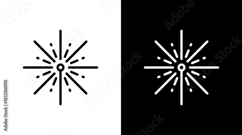 Sparkler  White Icon Set Design