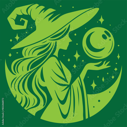 Green Wizard Guardian of the Moon