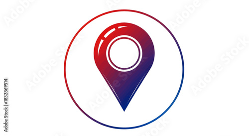 Location pin icon symbolizing travel destinations and navigation