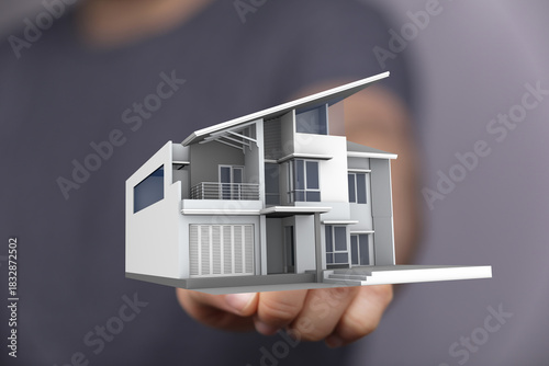 A person holding a detailed...
