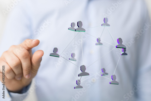 Conceptual image of a human...