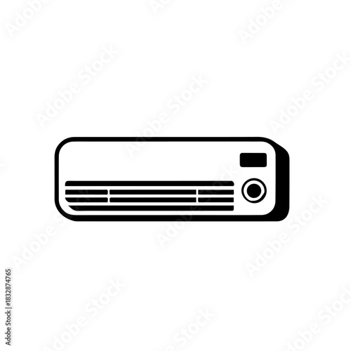 Air Conditioner and Heater Home Appliance Vector
