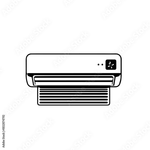 Air Conditioner and Heater Vector Illustration