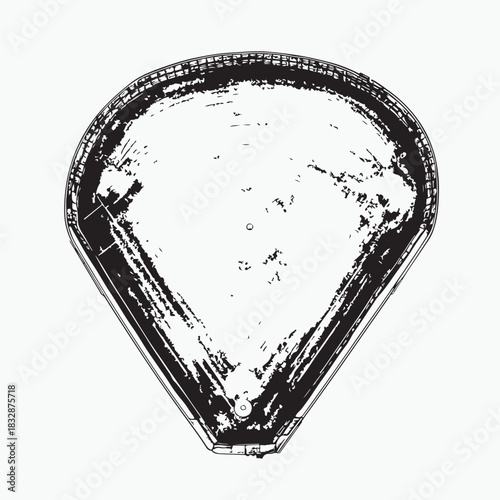 vector illustration of a softball field