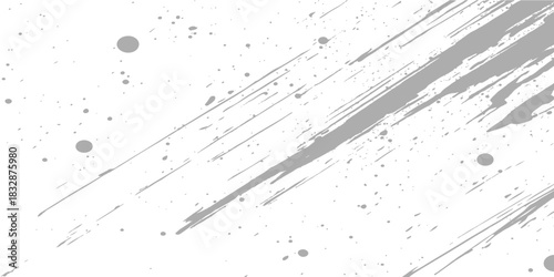 Abstract grunge background texture: black and white paint splash design with dirty old paper effect