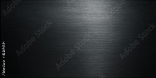 Dark brushed metal texture background with stainless steel pattern and space for text