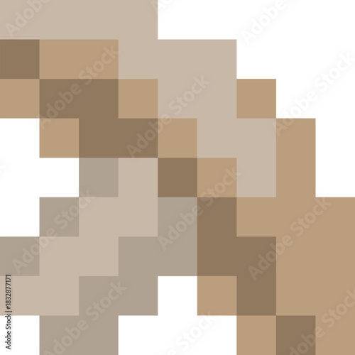 Mushroom vegetable icon or emoticon in a video game sprite pixel art style.