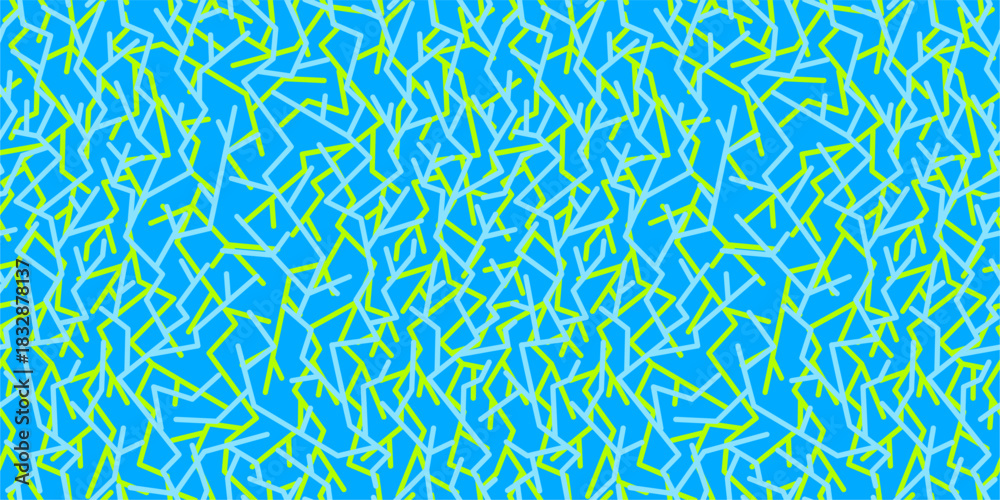 Fototapeta premium Abstract Lightnings Seamless Background Pattern Vector Art Template