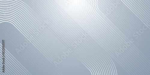 White Minimalist Abstract Background. Modern glossy white diagonal line pattern.