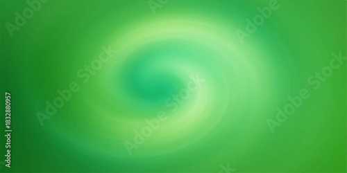 Abstract green and blue vortex design with circles, light, and wave motion texture