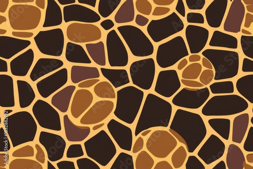 Turtle shell texture with copy space. Close-up turtle pattern. Reptile shell design. Turtle scales. Realistic turtle shell. Turtle design texture. Detailed turtle shell close-up. Wild Animal texture.	