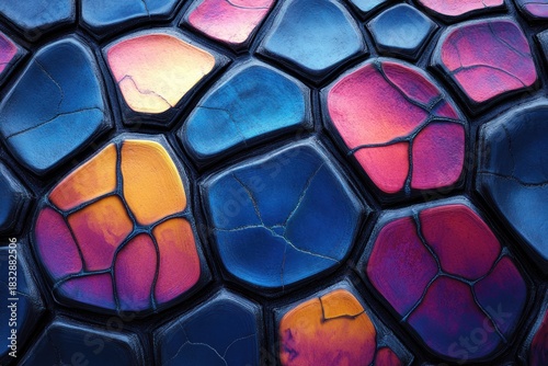 Turtle shell texture with copy space. Close-up turtle pattern. Reptile shell design. Turtle scales. Realistic turtle shell. Turtle design texture. Detailed turtle shell close-up. Wild Animal texture.	