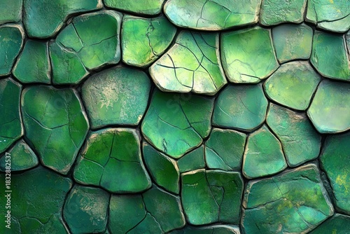 Turtle shell texture with copy space. Close-up turtle pattern. Reptile shell design. Turtle scales. Realistic turtle shell. Turtle design texture. Detailed turtle shell close-up. Wild Animal texture.	