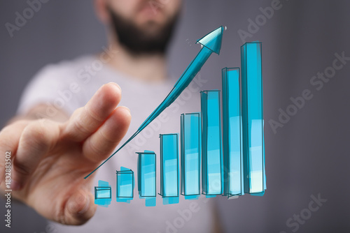 Stock photo of a hand inter...