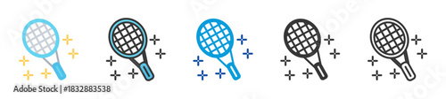 racket icon set multi style various collection