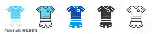 sport shirt icon set multi style various collection