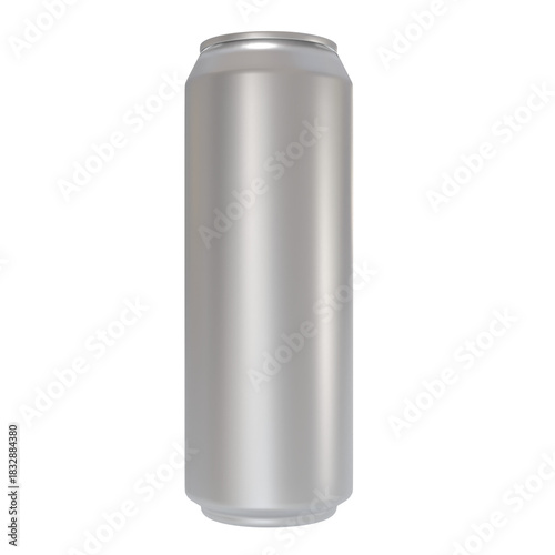3D Render a can of soda on a white background