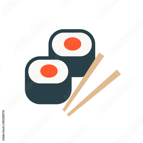 Sushi icon. Sushi vector symbol