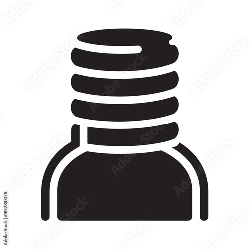 Water cooler icon simple glyph vector illustration isolated on white background for office and business use