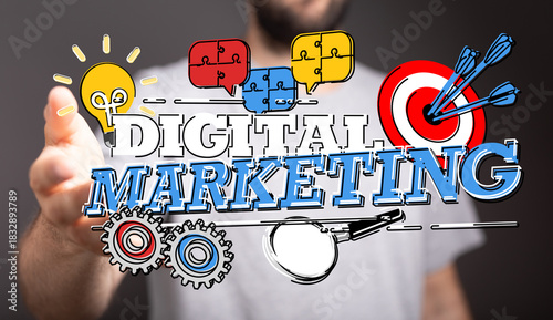 Concept of digital marketin...