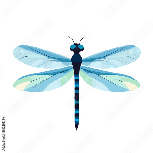 An Imaginary 2D flat icon dragonfly, modern element in vector and EPS format_clean vector_isolated on a white background, An Icon clipart set