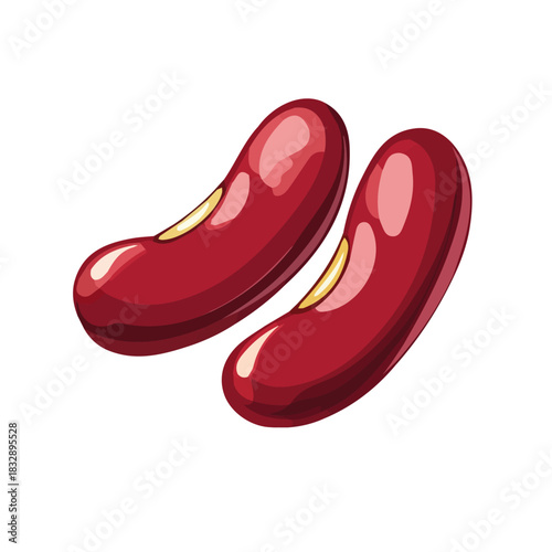 An Imaginary 2D flat icon kidney beans group, modern element in vector and EPS format, clean vector_isolated on a white background, An Icon clipart set
