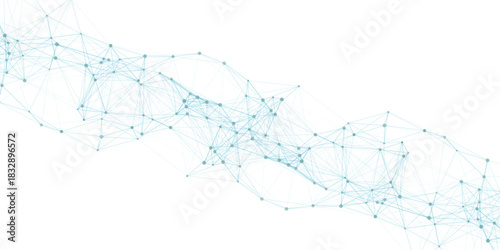 Abstract mesh vector background. Futuristic technology style card. Digital technology futuristic internet network speed connection white background. connecting medical science vector illustration. 