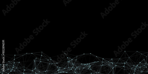 Abstract mesh vector background. Futuristic technology style card. Digital technology futuristic internet network speed connection black background. connecting medical science vector illustration. 