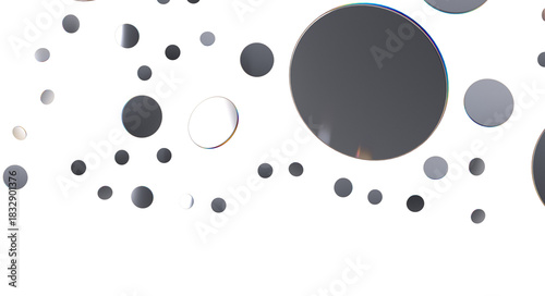 Multicolored confetti on wh...