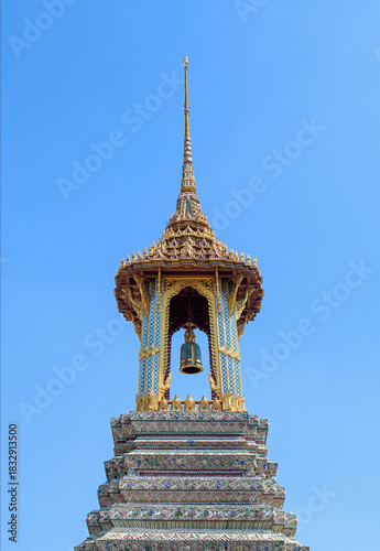 Wat Phra Kaew, on the banks of the Chao Phraya River, Bangkok, Thailand