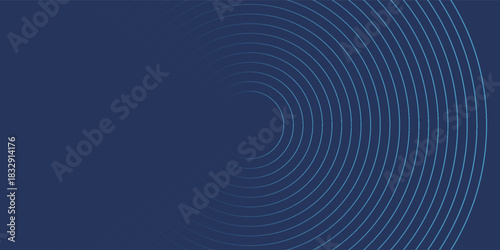 Abstract Digital Circles of Particles with Noise. Futuristic Circular Sound Wave. Big Data Visualization. 3D Virtual Space VR Cyberspace. Crypto Currency Concept. Vector Illustration.