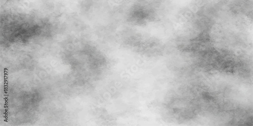 Old paper texture with an abstract blue background of dark stormy clouds, white fog, and light misty air