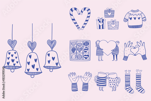 Sweet Hand-drawn Valentine's Day Doodles