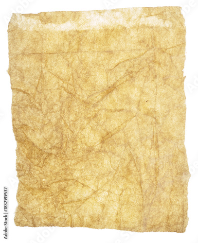 Wrinkled paper