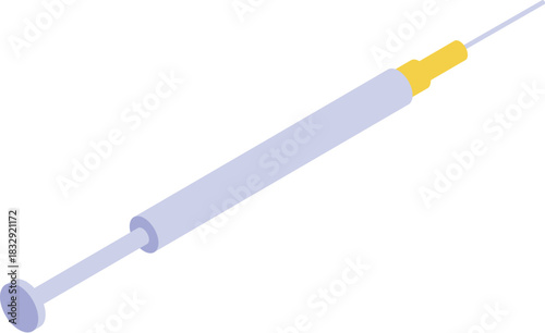 Fiber optic cable patch cord connector plugging into socket isometric view for network switch or router