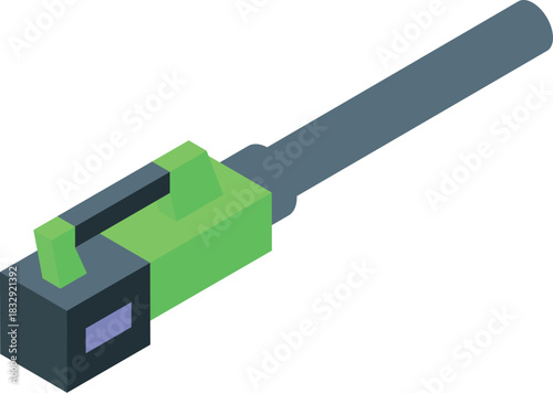 Fiber optic cable connector ensuring fast and reliable data transmission, essential for modern communication networks