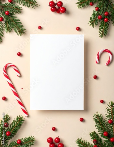 A Christmas greeting  card mockup