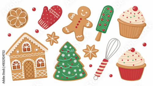 Festive holiday treats create a cozy and cheerful feeling, perfect for winter celebrations and seasonal joy