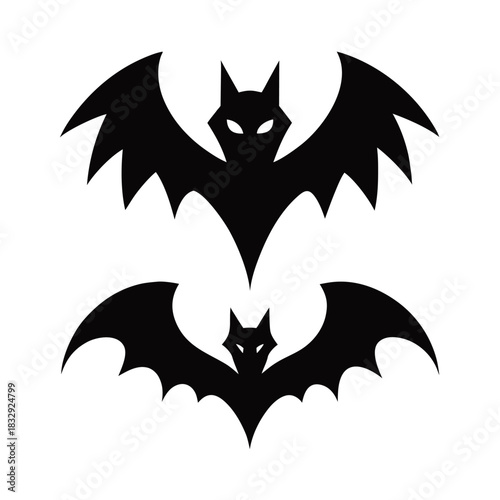 bat and umbrella vector