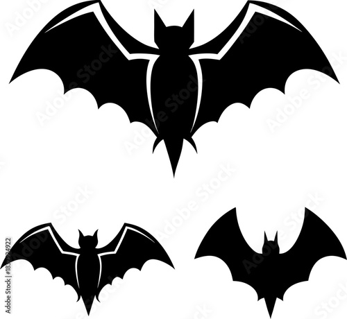 bat and umbrella vector