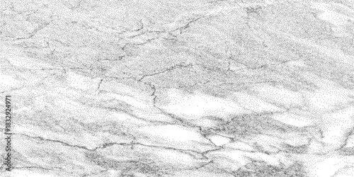 Grunge mineral backdrop with white marble veins and gritty stipple noise overlay. Distressed abstract pattern for covers and posters. Raw stone atmosphere.