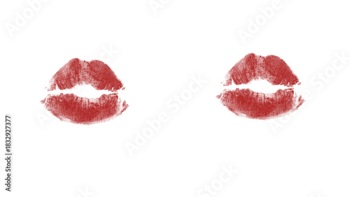 Bold kiss print for beauty, love, and romance themes, perfect for Valentine's Day promotions and modern design projects, a symbol of passion and affection