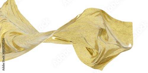 3D render of Gold Cloth abs...